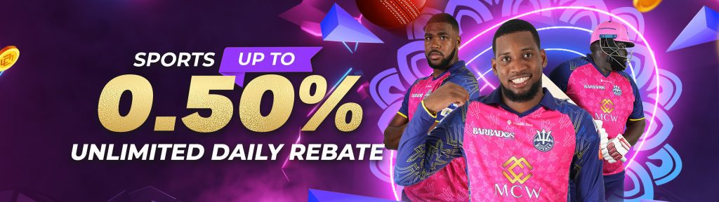 Sports 0.5% Unlimited Daily Rebate